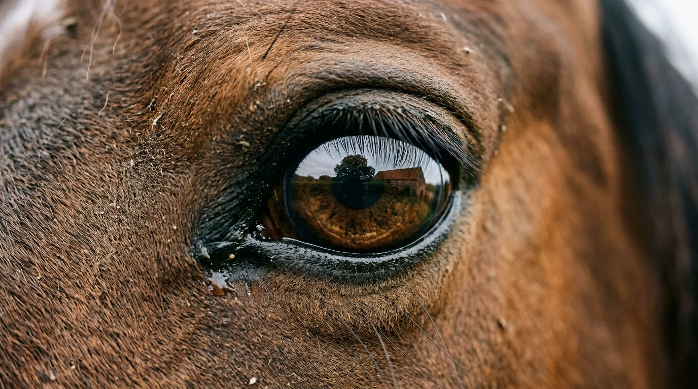 Un regard de cheval, Élevage des Oirées, Saint-Forgeux