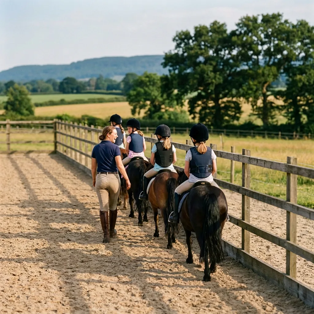 Cours de poney à Saint-Forgeux, Rhône